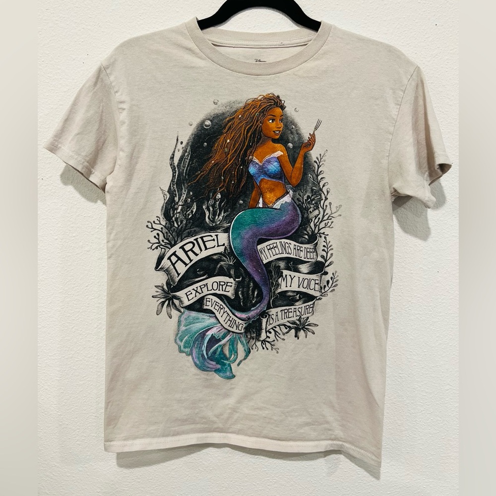 Disney’s Live Action- The Little Mermaid Graphic T-Shirt, Ariel Women’s …